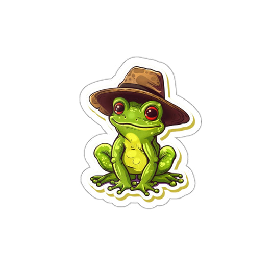 Frog wearing a hat